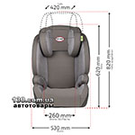 Child car seat with ISOFIX HEYNER MaxiFix PLUS Koala Grey (791 120)