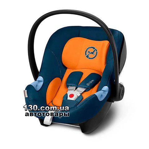 Cybex Aton M i-Size Tropical Blue navy blue — baby car seat