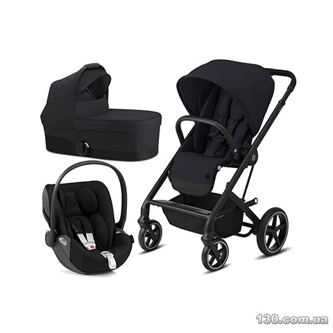 Cybex Balios S Lux Deep Black — child car seat with stroller