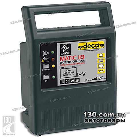 DECA MATIC 119 — автоматичний зарядний пристрій 12 В, 9 А
