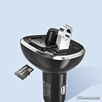 Автомобильное зарядное устройство ESSAGER Dynamic Car Bluetooth MP3 Car Charger Sliver ECCFM-DG10