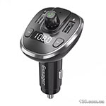 Автомобильное зарядное устройство ESSAGER Dynamic Car Bluetooth MP3 Car Charger Sliver ECCFM-DG10