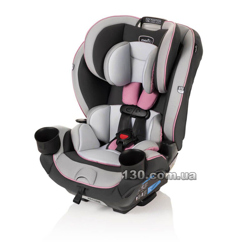 Evenflo EveryKid 4in1 Convertible Car Seat (Maya Coral), 50 OFF