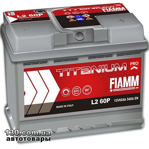 FIAMM Titanium Pro L2 60P — автомобильный аккумулятор 60 Ач «+» слева