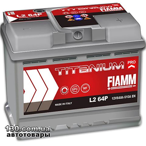 FIAMM Titanium Pro L2 64P — автомобильный аккумулятор 64 Ач «+» слева