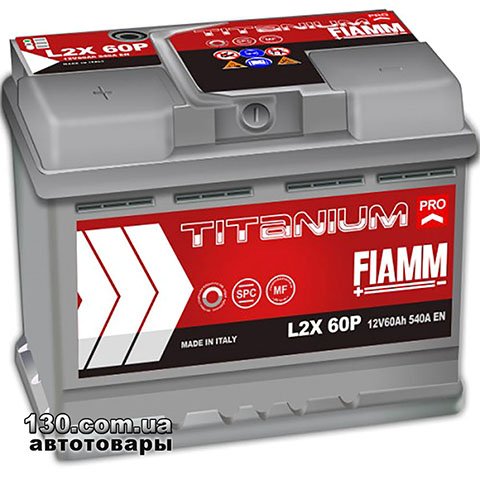 FIAMM Titanium Pro L2X 60P — автомобильный аккумулятор 60 Ач «+» справа