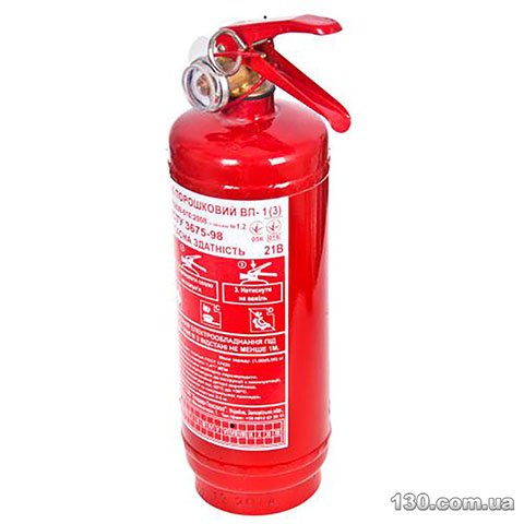 Fire extinguisher OEM OP-1 BN powder with pressure gauge 1 kg