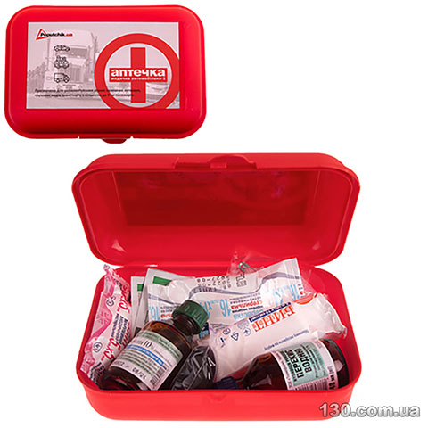 First-aid kit OEM 02-053-P BN medical car according to TU (02-053-P), red plastic case