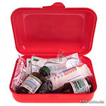 First-aid kit OEM 02-053-P medical car according to TU(02-053-P), red plastic case