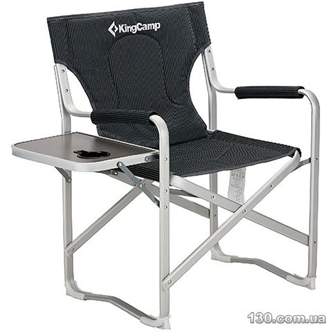 Складное кресло KingCamp Deluxe Director chair (KC3821 BLACK STRIPE)