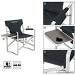 Складное кресло KingCamp Deluxe Director chair (KC3821 BLACK STRIPE)