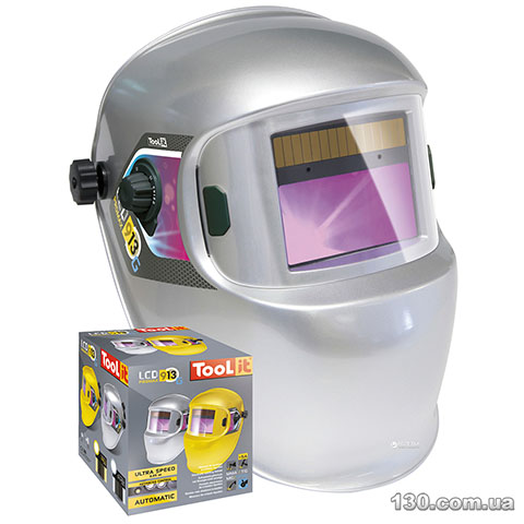 GYS LCD PROMAX 9/13 G SILVER — welding mask