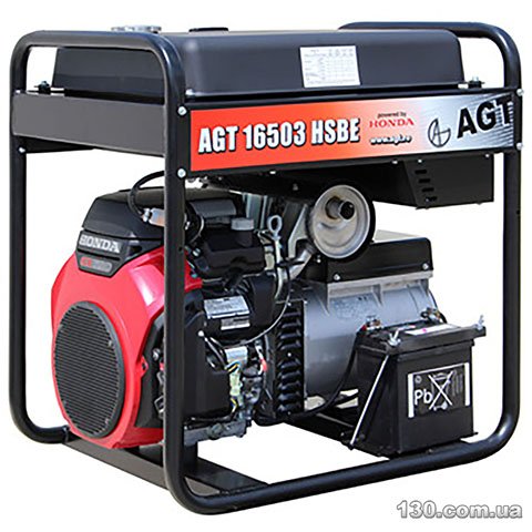Генератор бензиновий AGT 16503 HSBE R45 (PFAGT16503H45/E)