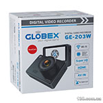 Автомобильный видеорегистратор Globex GE-203W Dual Cam c дисплеем, Wi-Fi и двумя камерами