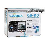 Автомобильный видеорегистратор Globex GU-110 New с дисплеем и ИК подсветкой