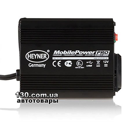 Автомобильный преобразователь напряжения (инвертор) HEYNER Mobile Power PRO 511900 12 в 230 В с USB портом (макс. 300 Вт)