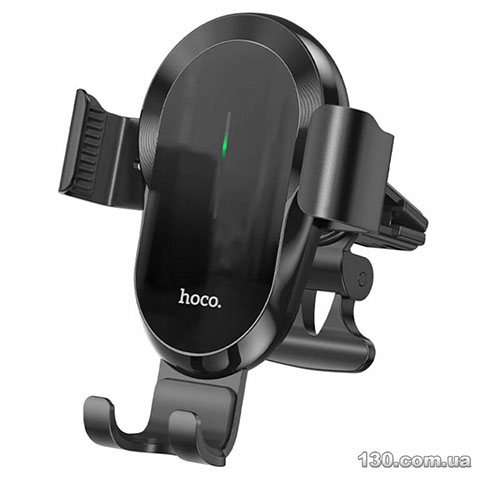 Автомобильный держатель HOCO CA105 Guide three-axis linkage wireless charging car holder Black