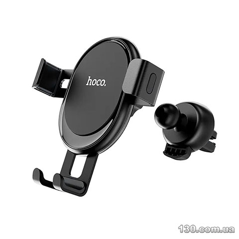 Автомобильный держатель HOCO CA56 Plus Armor metal gravity car holder Black Silver