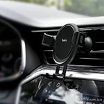 Car holder HOCO CA56 Plus Armor metal gravity car holder Black Silver