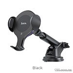 Автомобильный держатель HOCO CA60 Aspiring infrared sensor wireless charging car holder Black