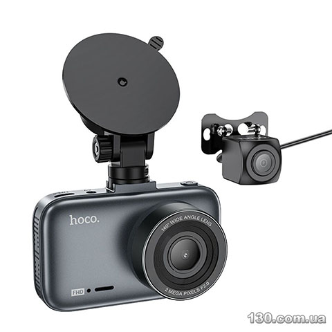 Автомобильный видеорегистратор HOCO DV6 Driving recorder with 3-inch display (with rear camera)