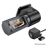 Автомобільний відеореєстратор HOCO DV8 2K display hidden driving recorder (with rear camera) Black