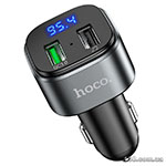 FM-модулятор HOCO E67 Fighter QC3.0 18W car BT FM transmitter Black