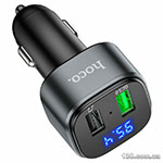 FM-модулятор HOCO E67 Fighter QC3.0 18W car BT FM transmitter Black