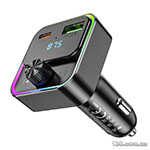 FM-модулятор HOCO E81 Fantasy PD30W+QC3.0 car BT FM transmitter Black