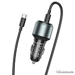 Автомобильное зарядное устройство HOCO NZ9 Galloper 95W three-port (2C1A) car charger set (Type-C to Type-C) Black