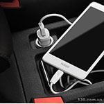 Автомобильное зарядное устройство HOCO Z2 single-port car charger White