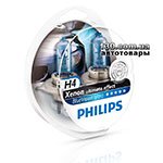 Halogen lamp Philips BlueVision Ultra SP H4 12 V 60/55 W (12342BVUSM)