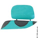 Headrest covers for shirt seat covers Kegel color green