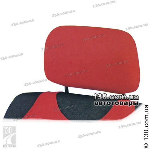 Headrest covers for shirt seat covers Kegel color red