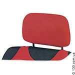 Headrest covers for shirt seat covers Kegel color red