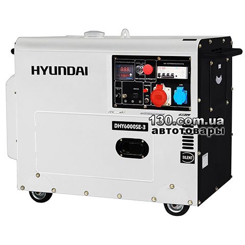 Hyundai DHY 6000SE-3 — генератор дизельный трехфазный