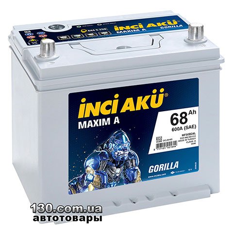 Car battery INCI AKU Maxim A Asia D23 68Ah 600A