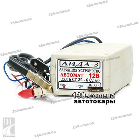 Импульсное зарядное устройство АИДА 3 12 В, 3.5 А с 2 режимами десульфатации
