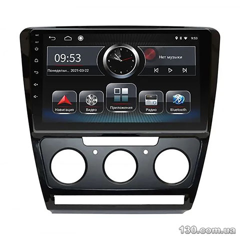Incar PGA2-1070 — штатна магнітола на Android з GPS-навигацією, Bluetooth і вбудованим DSP для Skoda Oktavia A5 2008-2013