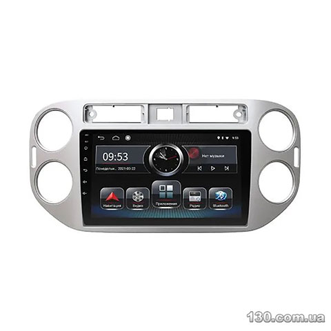 Штатна магнітола Incar PGA2-1076 на Android з GPS-навигацією, Bluetooth і вбудованим DSP для Volkswagen Tiguan 2011-2016 Silver