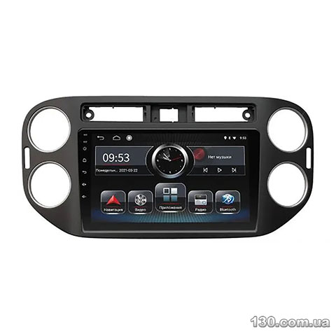 Incar PGA2-1077 — штатна магнітола на Android з GPS-навигацією, Bluetooth і вбудованим DSP для Volkswagen Tiguan 2011-2016 Black