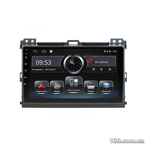 Incar PGA2-2209E — штатна магнітола на Android з GPS-навигацією, Bluetooth і вбудованим DSP для Toyota Prado 120