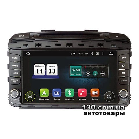 Incar TSA-1896A8 — штатна магнітола на Android з WiFi, GPS навігацією і Bluetooth для Kia