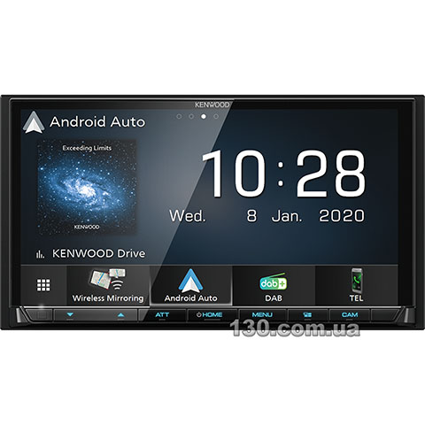 Kenwood DMX8020DABS — медиа-станция с Wi-Fi, Bluetooth и GPS-навигацией