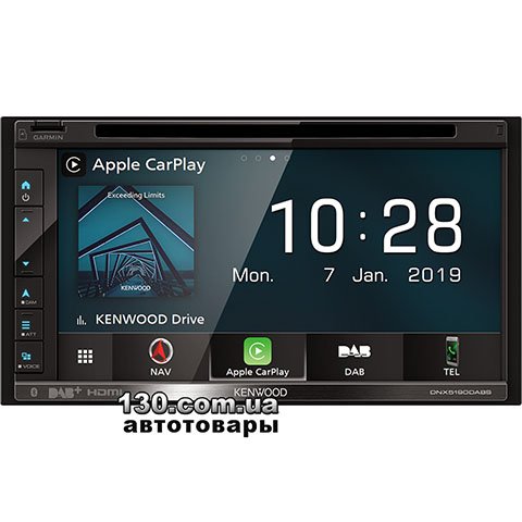 Kenwood DNX5190DABS — DVD/USB автомагнітола з GPS навігацією та Bluetooth