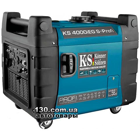 Інверторний генератор на бензині Konner&Sohnen KS 4000iESG PROFI