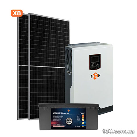 Logic Power Преміум 3.5kW АКБ 3.3kWh LiFePO4 140 Ah — Комплект сонячної електростанції