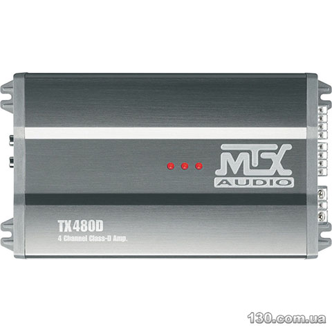Автомобільний підсилювач звуку MTX TX480D чотириканальний