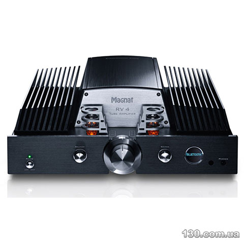 Усилитель звука Magnat RV4 black двухканальный, интегральный, гибридный