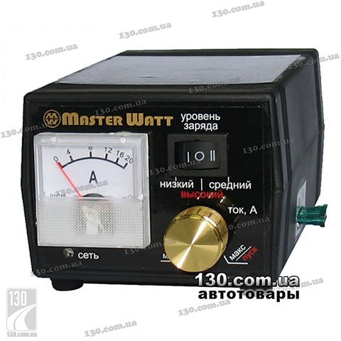 Master Watt 12 В, 25 А — зарядное устройство с амперметром и регулятором для автомобильного аккумулятора